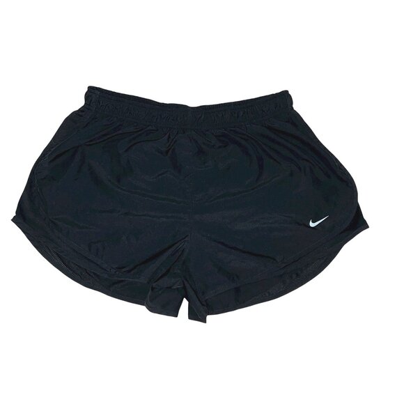 Nike Dri-Fit Black Running Shorts w/ Inner Lining Size Medium Womens Lightweight - Picture 1 of 4